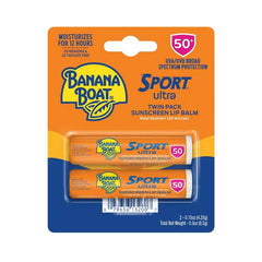Banana Boat Ultra Sport Lip Balm - SPF 50 - 0.15oz/2ct: Paraben-Free, Phthalate-Free, Oxybenzone-Free