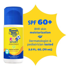 Banana Boat Kids Sunscreen Roll On - SPF 60+ - 2.5 fl oz: Whole Body, Sport Sunscreen, Scented, Homosalate 9%