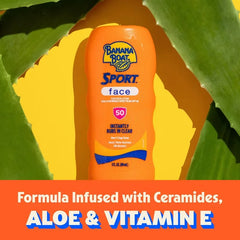 Banana Boat Sport Face Lotion - SPF 50 - 3 fl oz: Avobenzone, Unscented, Sunscreen, Face Use