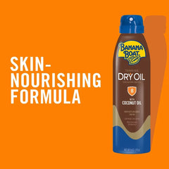 Banana Boat Dry Oil Clear Sunscreen Spray - SPF 8 - 6oz: Paraben-Free, Aluminum-Free, Coconut Scent, Whole Body Application