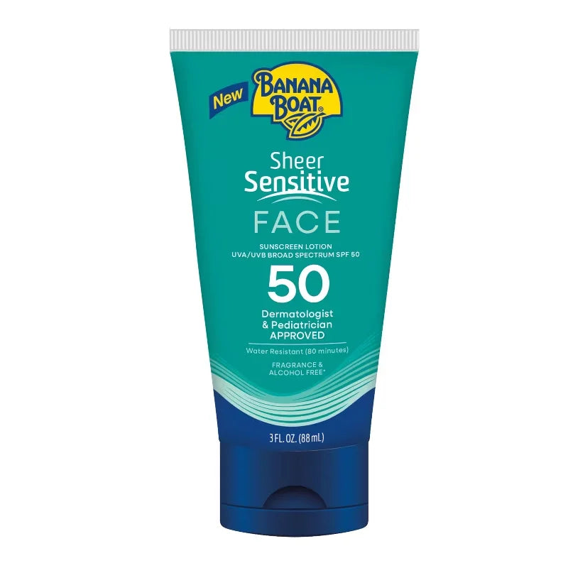 Banana Boat Sheer Sensitive Sunscreen Face Lotion - SPF 50 - 3oz